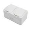 Kranz KR-78-0607 Блок горизонтальный 2 розетки Mini OG IP54