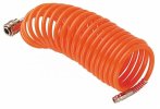 Kranz KR-16-1171 Шланг спиральный для компрессора, с быстросъемным соединением, 5м