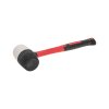 Kranz KR-12-8153 Киянка резиновая 450 г, черно-белая резина
