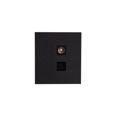Фотография товара 'KR-78-0722-5 Розетка STRONG компьютерная RJ45 кат6 + TV с/у'
