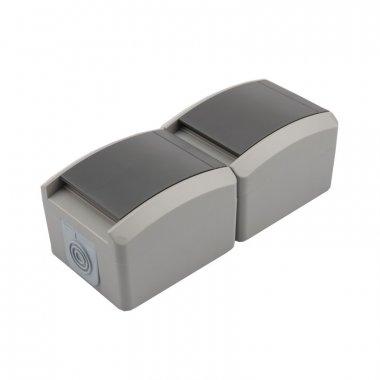 Фотография товара 'Kranz KR-78-0615 Блок вертикальный 2 розетки IP54'