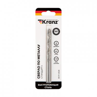 Фотография товара 'Kranz KR-91-0528 Сверло по металлу 6х93х57 мм'