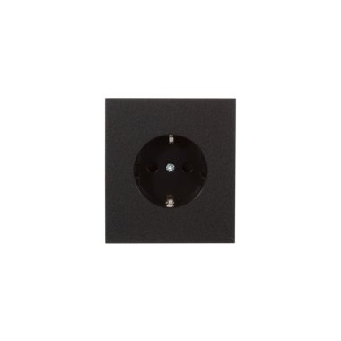 Фотография товара 'KR-78-0701-5 Розетка STRONG 1-ая с/з с/у, со шторками 16А'