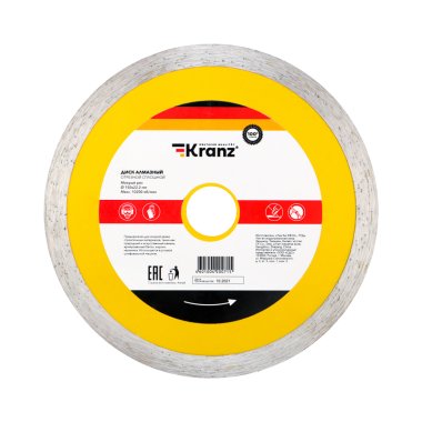 Фотография товара 'Kranz KR-90-0112 Диск алмазный отрезной сплошной 150x22,2x2x10мм'