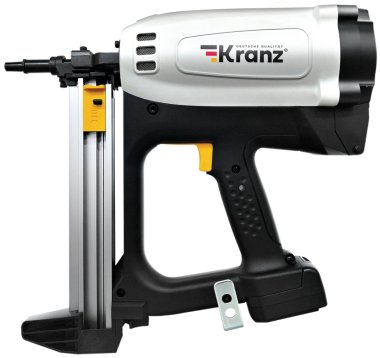 Фотография товара 'Kranz KR-16-1650 Пистолет гвоздезабивной газовый монтажный GN95, 95Дж, длина гвоздей 15-40мм'