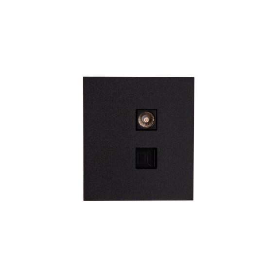 Фотография товара 'KR-78-0722-5 Розетка STRONG компьютерная RJ45 кат6 + TV с/у'