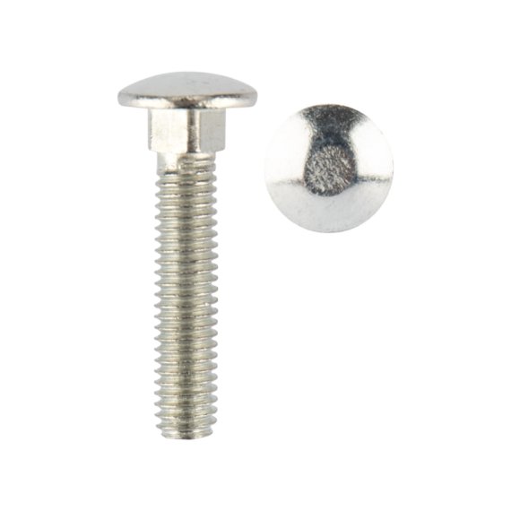 Фотография товара 'Kranz KR-01-3511-009 Болт мебельный DIN 603, 6,0х30мм, короб'