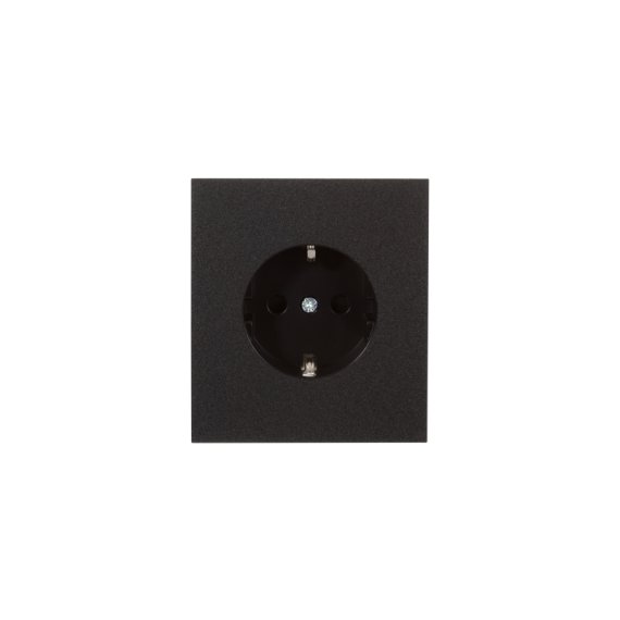Фотография товара 'KR-78-0701-5 Розетка STRONG 1-ая с/з с/у, со шторками 16А'