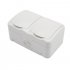 Фотография товара 'Kranz KR-78-0607 Блок горизонтальный 2 розетки Mini OG IP54'