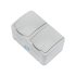 Фотография товара 'Kranz KR-78-0804 Блок горизонтальный 2 розетки (керамика) Mini OG IP54'
